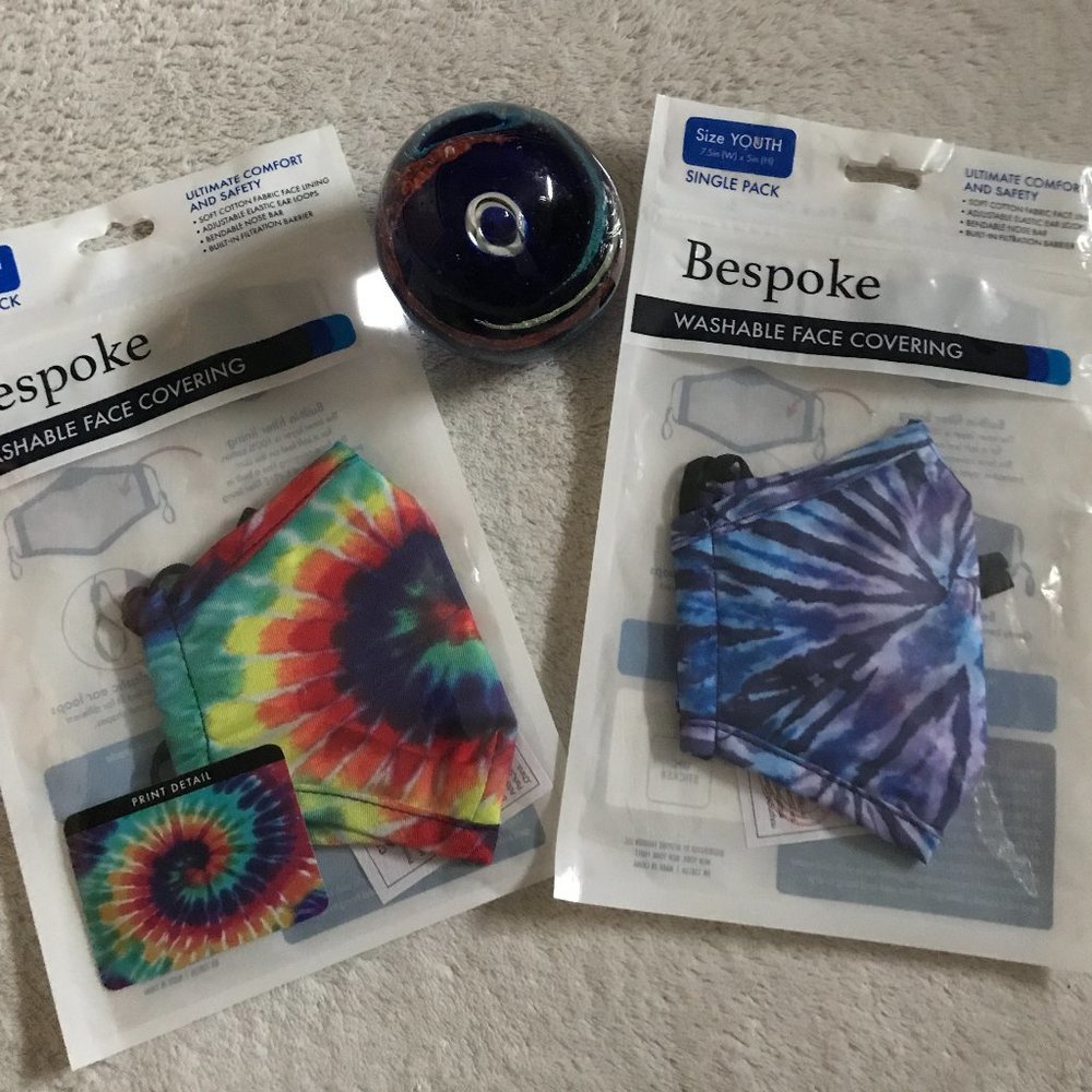 NWT 2PC BUNDLE YOUTH BESPOKE WASHABLE FACE MASKS